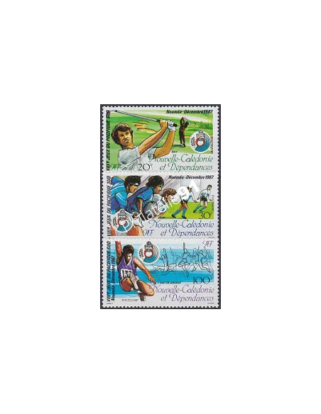 NOUVELLE CALEDONIE, n° 546 à 548, sports, collection timbres Dom-Tom