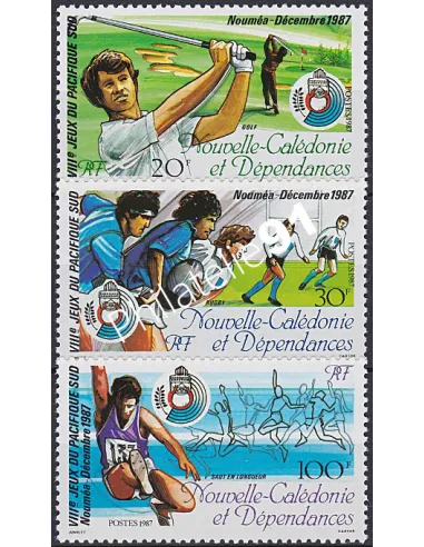 NOUVELLE CALEDONIE, n° 546 à 548, sports, collection timbres Dom-Tom
