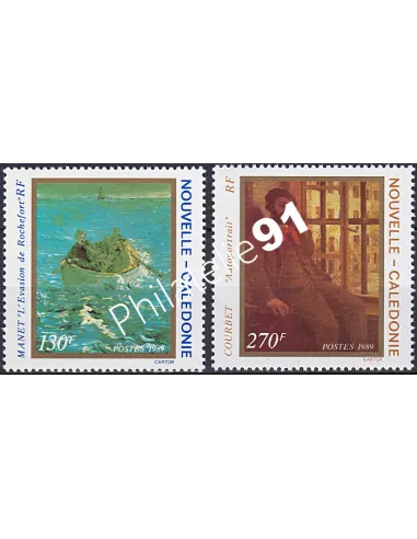 NOUVELLE CALEDONIE, n° 585 à 586, collection timbres Dom-Tom