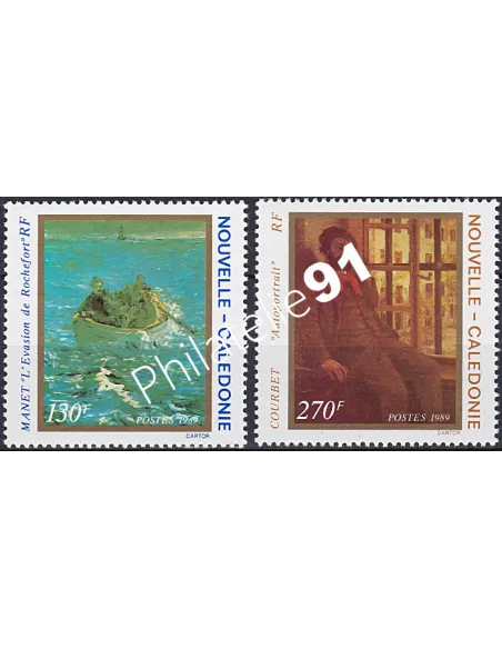 NOUVELLE CALEDONIE, n° 585 à 586, collection timbres Dom-Tom