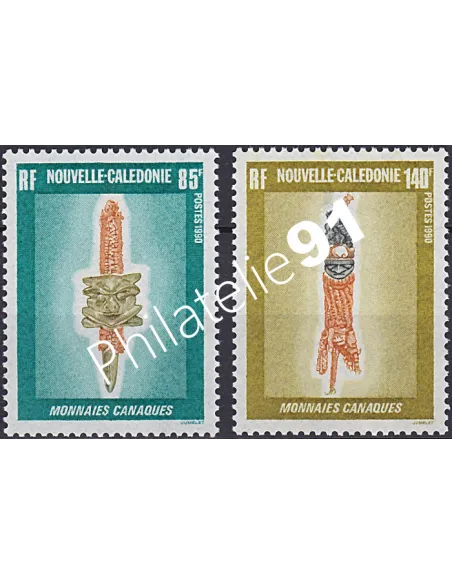 NOUVELLE CALEDONIE, n° 592 à 593, collection timbres Dom-Tom