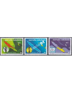 NOUVELLE CALEDONIE, n° 611 à 613, collection timbres Dom-Tom