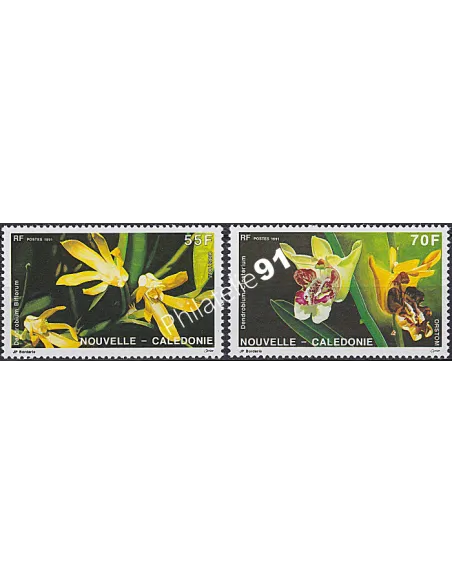 NOUVELLE CALEDONIE, n° 614 à 615, collection timbres Dom-Tom
