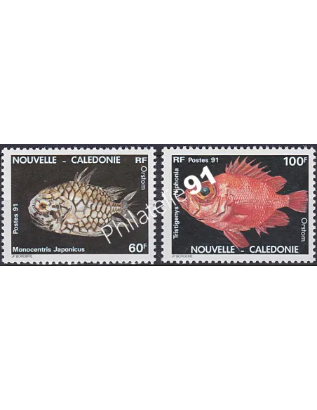 NOUVELLE CALEDONIE, n° 617 à 618, collection timbres Dom-Tom