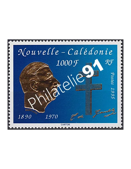 NOUVELLE CALEDONIE, n° 682, de Gaulle, collection timbres Dom-Tom