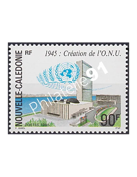 NOUVELLE CALEDONIE, n° 685, ONU, collection timbres Dom-Tom