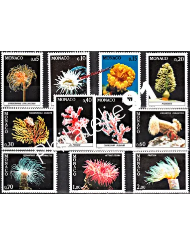 MONACO - n° 1253 à 1263 - Faune de la Méditerranée