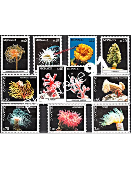 MONACO - n° 1253 à 1263 - Faune de la Méditerranée