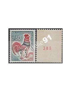 Timbre n° 1331Ab, Type Coq de Decaris, collection timbres de France