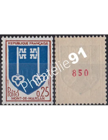 n°1469a, Armoiries de ville, Mont-de-Marsan, timbres de France