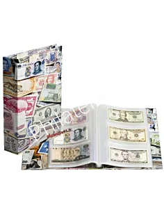 Album BILLS pour 300 billets de banque, matériel numismatique