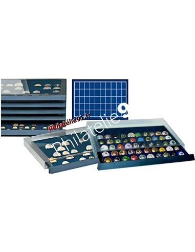 Safe,Médaillier superposable 50 cases,Matériel toutes collections