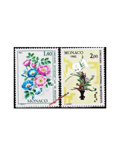 MONACO - n° 1295 et 1296 - Concours international de bouquets