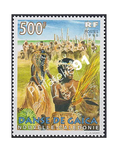 NOUVELLE CALEDONIE, n° 721, Danses, collection timbres Dom-Tom