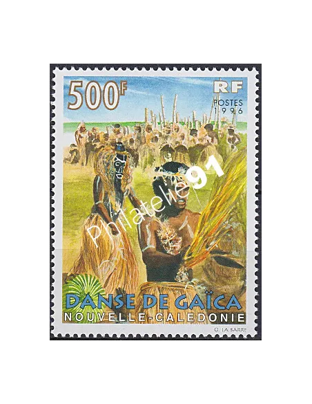 NOUVELLE CALEDONIE, n° 721, Danses, collection timbres Dom-Tom