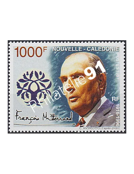 NOUVELLE CALEDONIE, n° 725, Mitterrand, collection timbres Dom-Tom