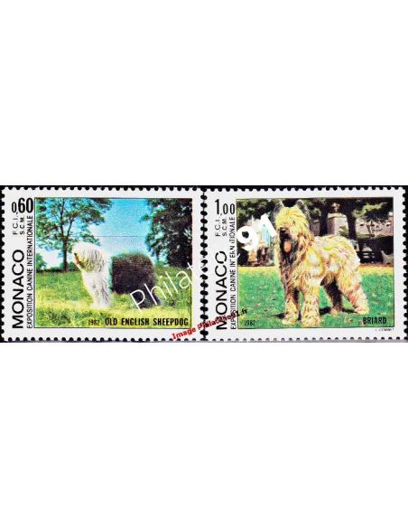 MONACO - n° 1329 à 1330 - Bobtail - Briard