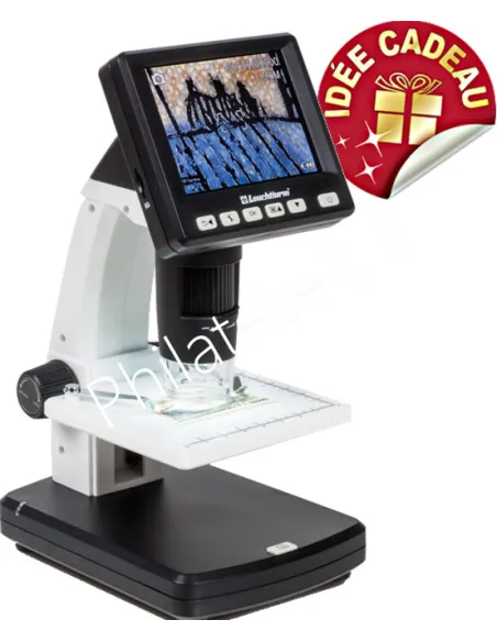 Microscope digital LCD DM3 Leuchtturm, accessoires philatéliques, accessoires numismatiques