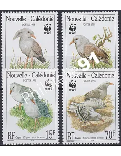 NOUVELLE CALEDONIE, n° 768 à 771, le Cagou, collection timbres Dom-Tom