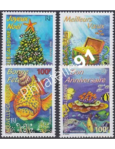 NOUVELLE CALEDONIE, n° 779 à 782, collection timbres Dom-Tom