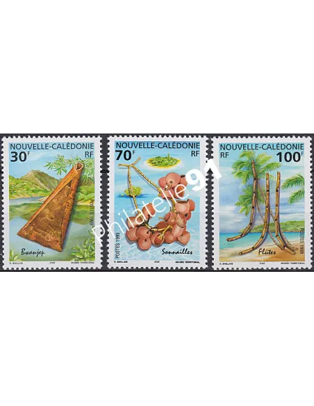 NOUVELLE CALEDONIE, n° 788 à 790, collection timbres Dom-Tom