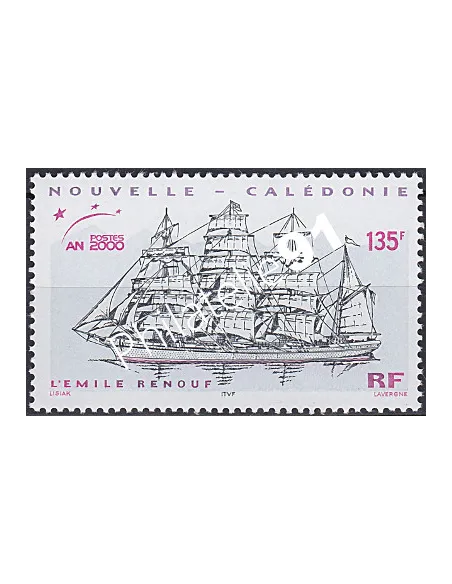 NOUVELLE CALEDONIE, n° 813, voilier, collection timbres Dom-Tom