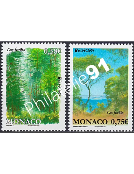 MONACO n° 2782 à 2783,Collection timbres Monaco
