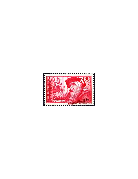 Timbre n° 344, Auguste Rodin, collection timbres France