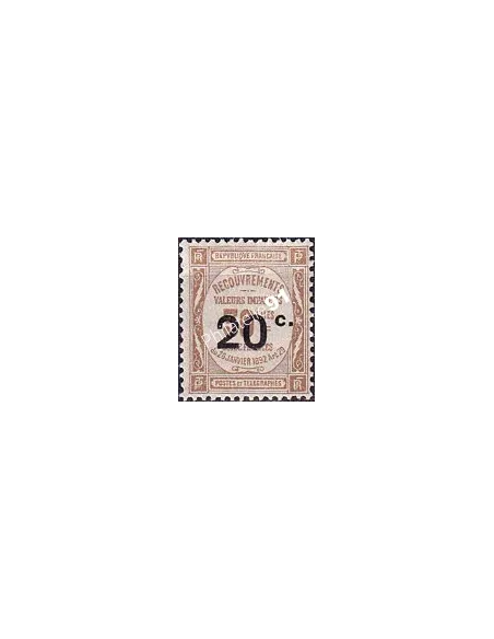 Timbre-taxe n°   49 ** - Timbre de recouvrements surchargé (250423-19)
