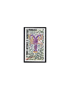 Timbre des TAAF P.A. n° 141, Faune antarctique. Langouste, timbres des DOM TOM