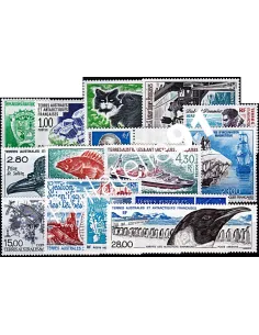 année complète des timbres des TAAF de 1994, Timbres des DOM TOM