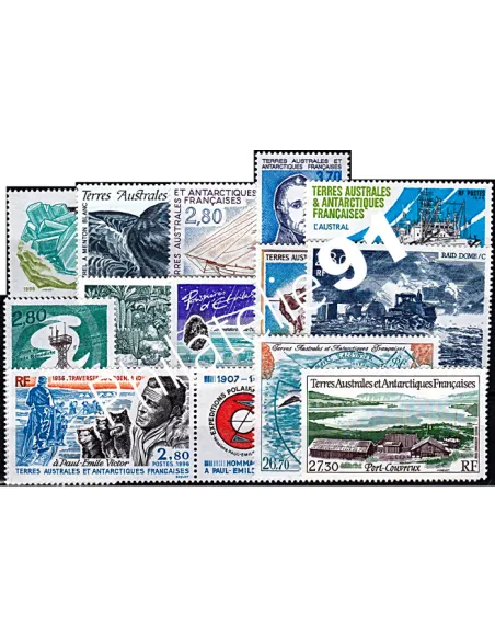 année complète des timbres des TAAF de 1996, Timbres des DOM TOM