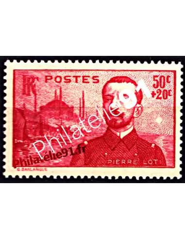 Timbre de France n° 353 - Pierre Loti, collection timbres de France