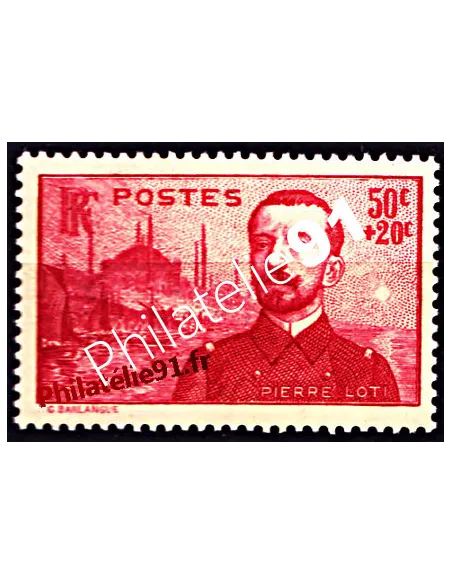 Timbre de France n° 353 - Pierre Loti, collection timbres de France