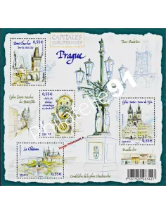 BF 126, Bloc Prague,Capitales européennes,collection timbres de France