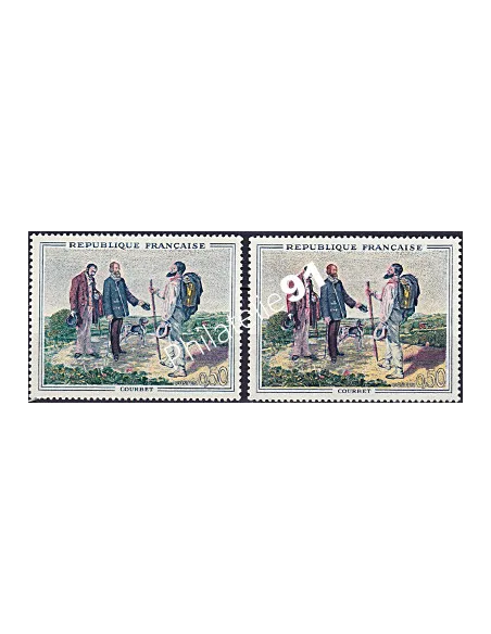 Timbre de France 1363a, Tableaux de Maîtres, Variété, timbres France