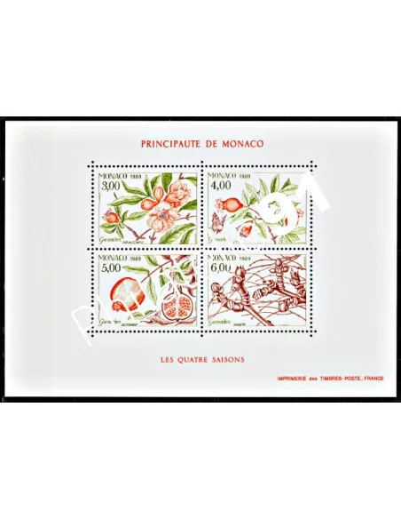 Bloc n° 44 de MONACO - Les quatre saisons du Grenadier