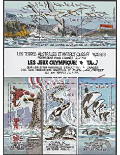 Bloc de Timbres TAAF n°  7, timbres des DOM TOM