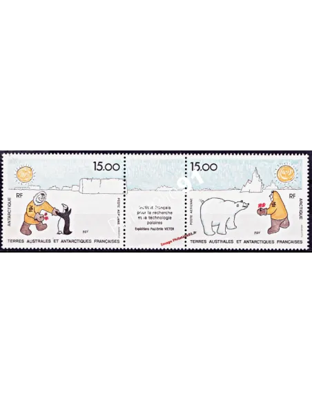 Timbres des TAAF P.A. n° 120A, expéditions de Paul-Emile Victor, collection de timbres des DOM TOM