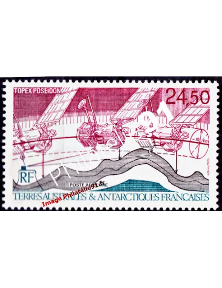 Timbre des TAAF P.A. n° 123, Satellite Topex Poseidon, timbres DOM TOM