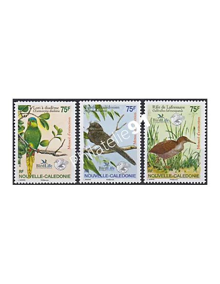 NOUVELLE CALEDONIE, n° 978 à 980, oiseaux, collection timbres Dom-Tom