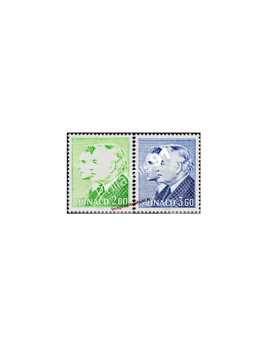 Timbres de MONACO n° 1589 et1590 , Rainier, collection timbres Monaco