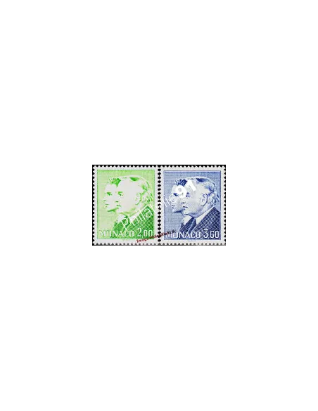 Timbres de MONACO n° 1589 et1590 , Rainier, collection timbres Monaco