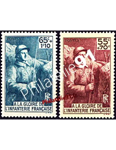 n° 386 et 387 neufs , collection timbres de France