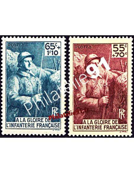 n° 386 et 387 neufs , collection timbres de France