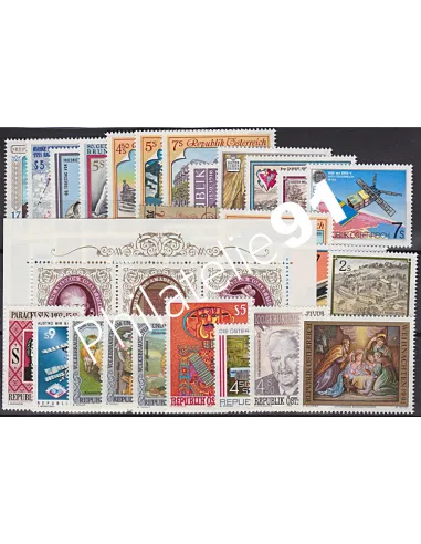 Timbres d'AUTRICHE, Année complète 1991, timbres d'Europe
