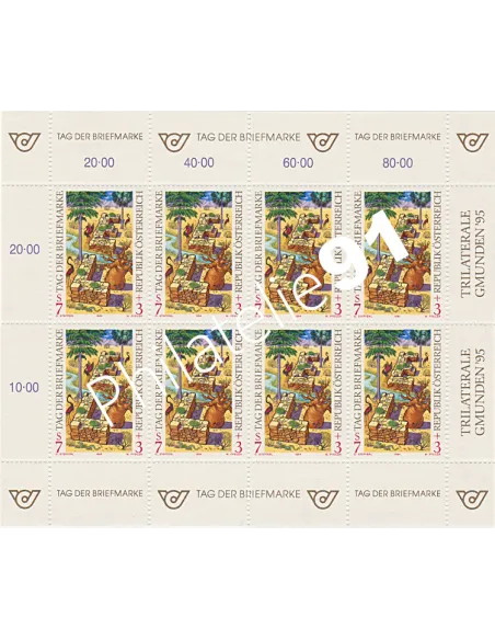 AUTRICHE, n° 1956 en Feuille, Collection timbres Europe