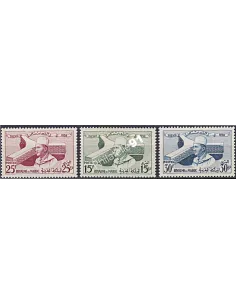 Maroc, n° 386 à 388, collection timbres Colonies