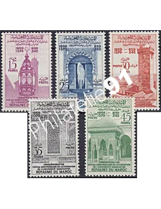Maroc, n° 405 à 409, collection timbres Colonies
