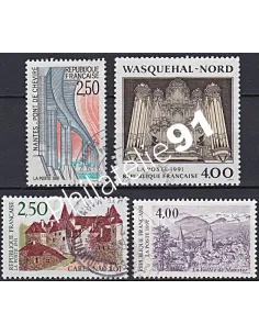 Timbre n° 2704 à 2707  oblitéré, Collection timbres France